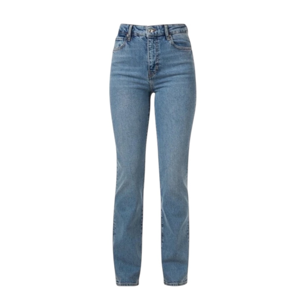 FRAME The Ruler High Rise Straight Leg Blue Denim Jeans sz 27 Minimalist - Picture 6 of 16